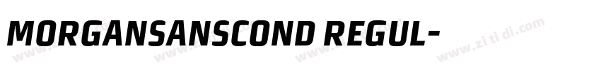 MorganSansCond Regul字体转换